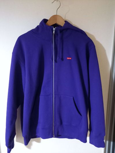 Supreme Small Box Facemask Zip Up Hooded Sweatshirt "Purple"
