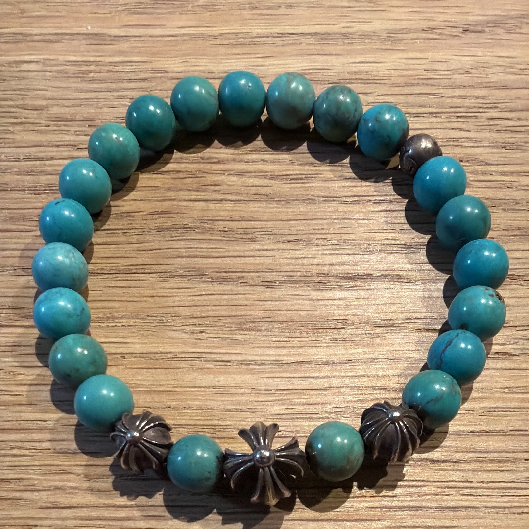 クロムハーツ ビーズ ブレスレット 8mm V13 