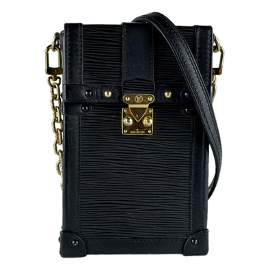 ルイ ヴィトン LOUIS VUITTON ショルダーバッグ エピ ポシェット トランク ヴェルティカル エピレザー ブラック ゴールド レディース M67871【中古】 z9974