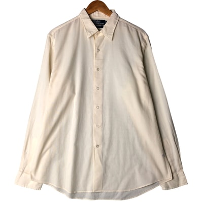 古着 ラルフローレン Ralph Lauren POLO by Ralph Lauren MARLOWE CUSTOM FIT 長袖 コットンシャツ シアーシャツ メンズXL相当/eaa596580