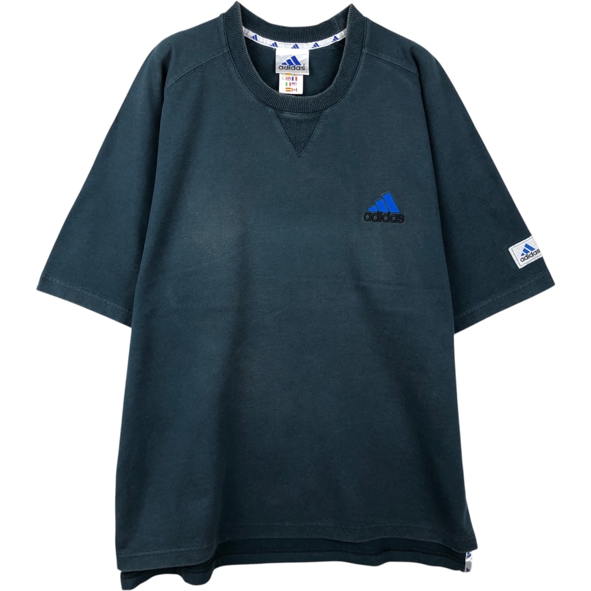 古着 90年代 アディダス adidas ロゴTシャツ メンズXL相当 ヴィンテージ/eaa639228