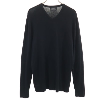 ZARA MAN ザラマン 長袖 Vネック ニット M ブラック セーター