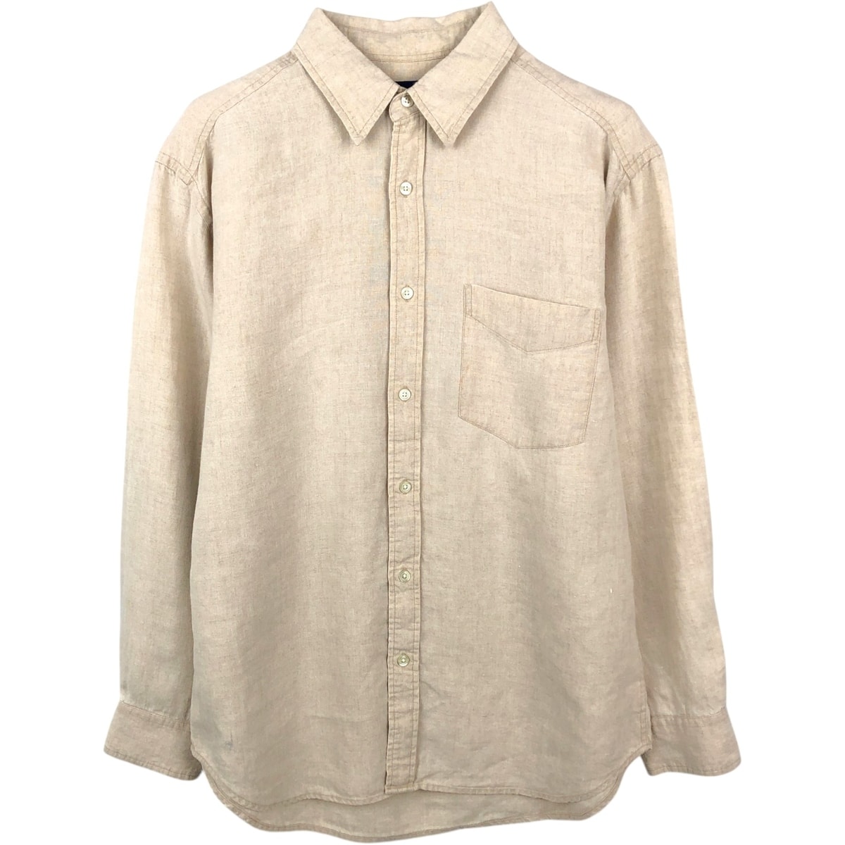古着 ギャップ GAP 長袖 リネンシャツ メンズM相当/eaa668542