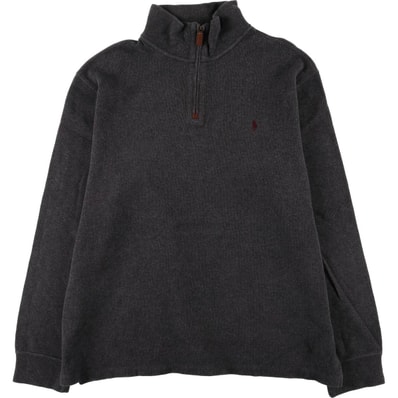 古着 ラルフローレン Ralph Lauren POLO by Ralph Lauren ハーフジップスウェットシャツ トレーナー メンズXL相当/eaa418843