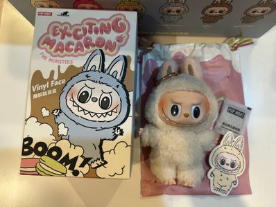 POP MART THE MONSTERS (LABUBU) Exciting Macaron Plush Series SOYMILK