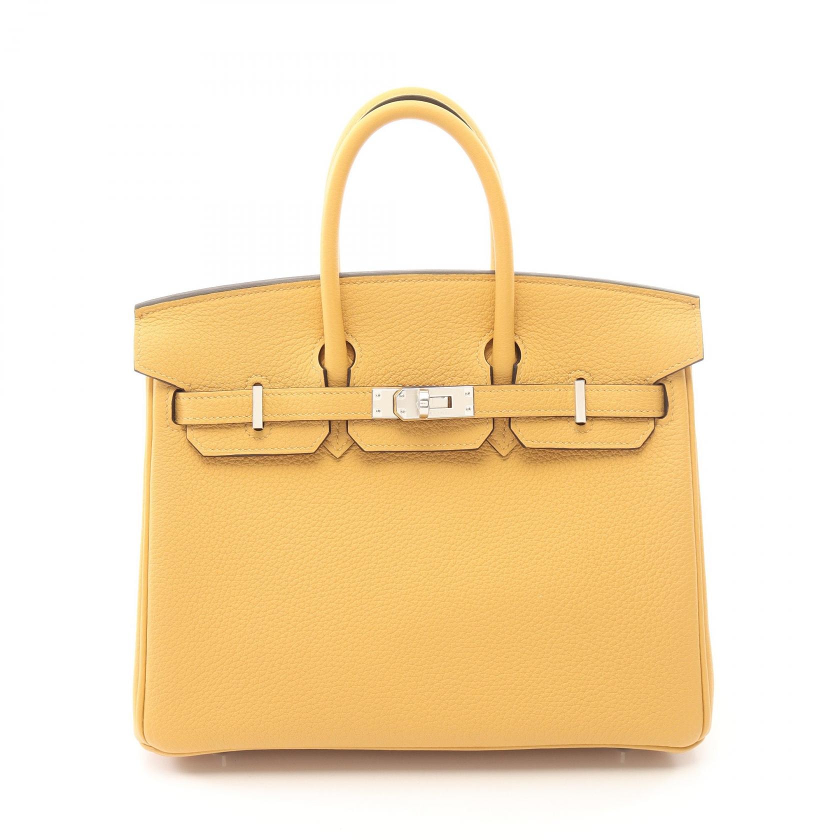 エルメス HERMES バーキン25 ハンドバッグ バッグ レザー トゴ トゴ パイユ K刻印(2025年製造) レディース ブラウン系 【中古】