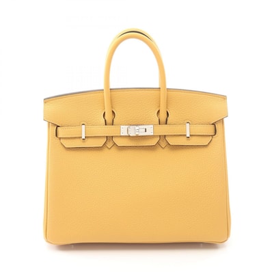エルメス HERMES バーキン25 ハンドバッグ バッグ レザー トゴ トゴ パイユ K刻印(2025年製造) レディース ブラウン系 【中古】