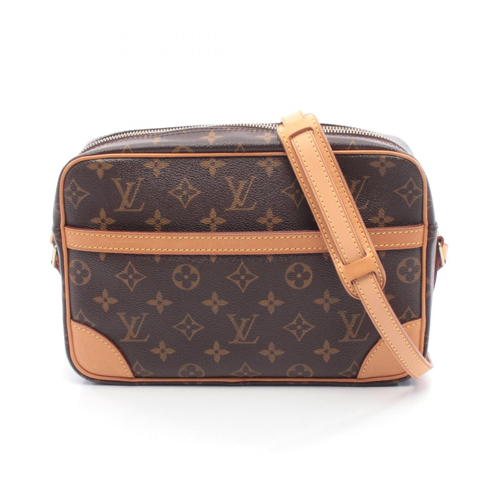 ルイ・ヴィトン LOUIS VUITTON トロカデロ27 ショルダーバッグ バッグ PVCコーティングキャンバス レザー モノグラム レディース ブラウン系 M51274 【中古】