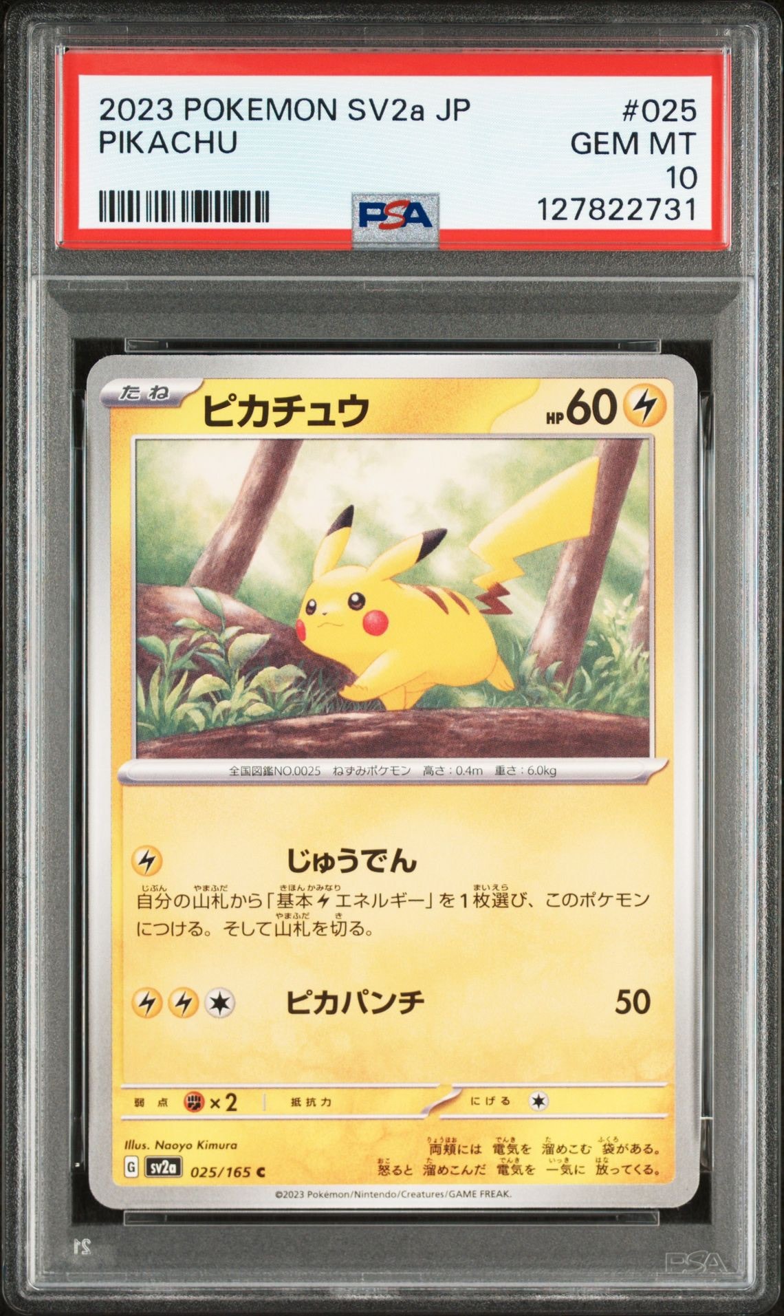 PSA10】ピカチュウ C[SV2a 025/165](強化拡張パック「ポケモンカード
