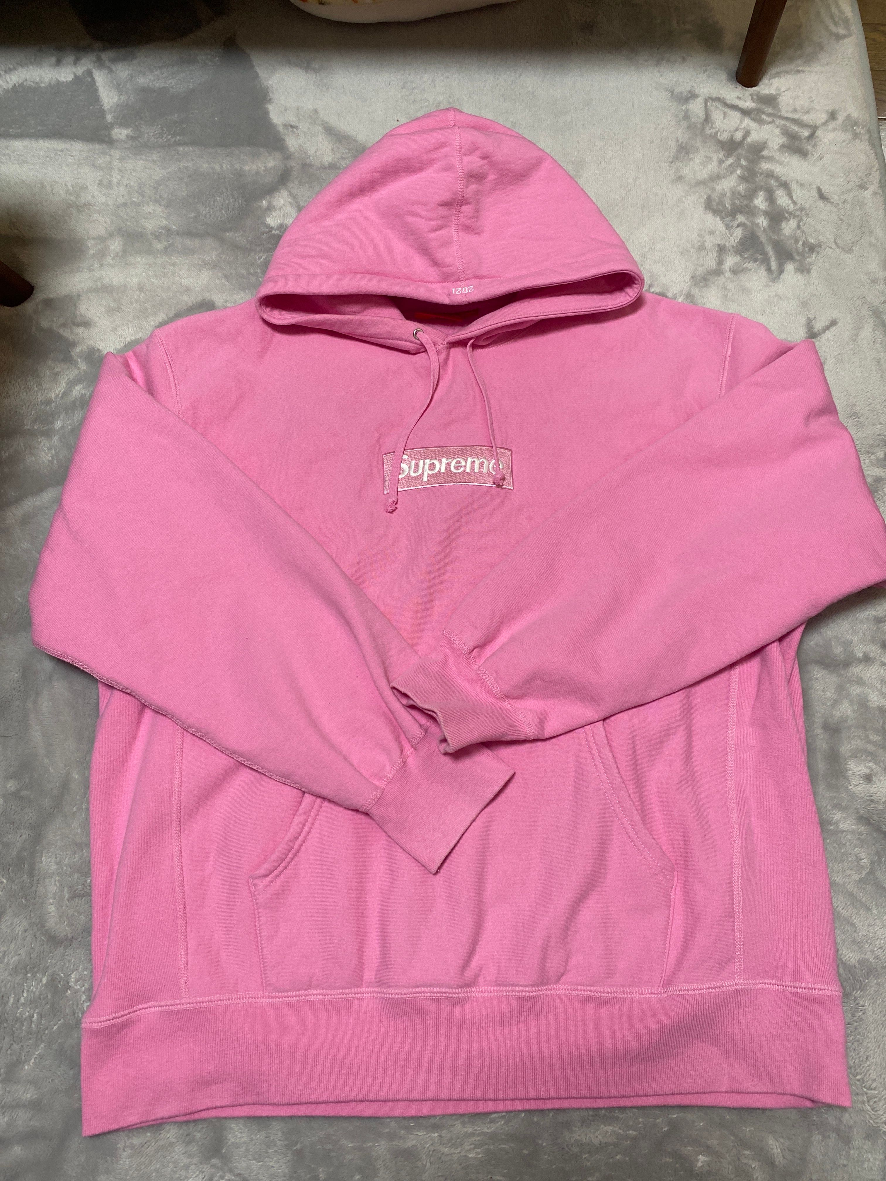 Supreme Box Logo Hooded Sweatshirt "Pink" (21FW)