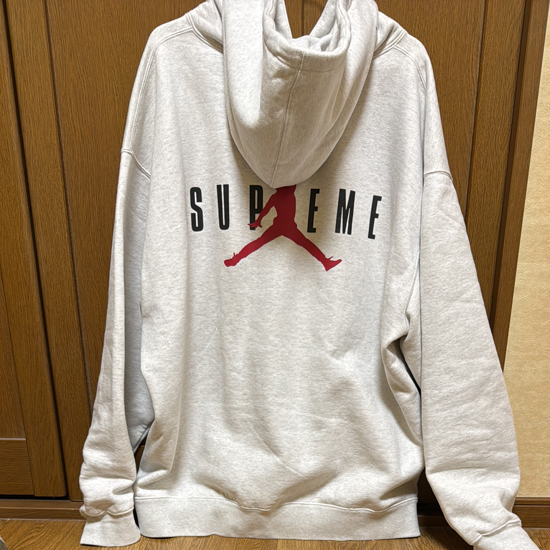 Supreme x Jordan Hooded Sweatshirt "Ash Grey" HF0836-051