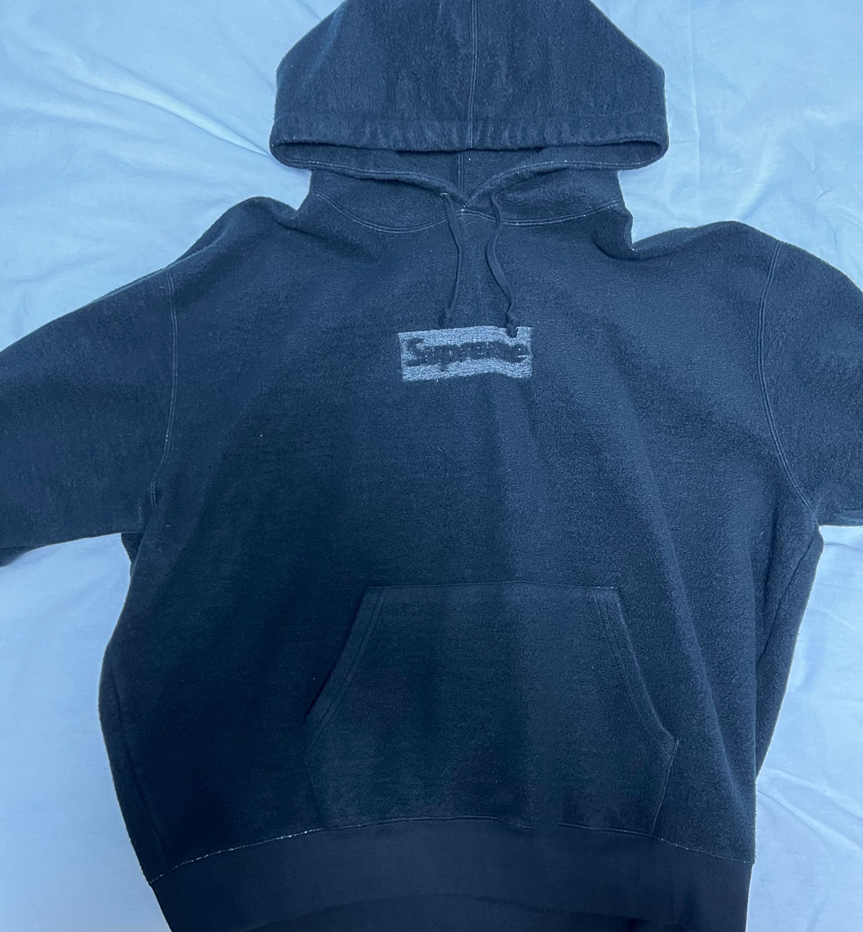 Supreme Inside Out Box Logo Hooded Sweatshirt "Black"
