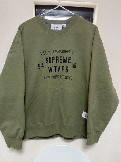 Supreme / WTAPS Crewneck "Light Olive"