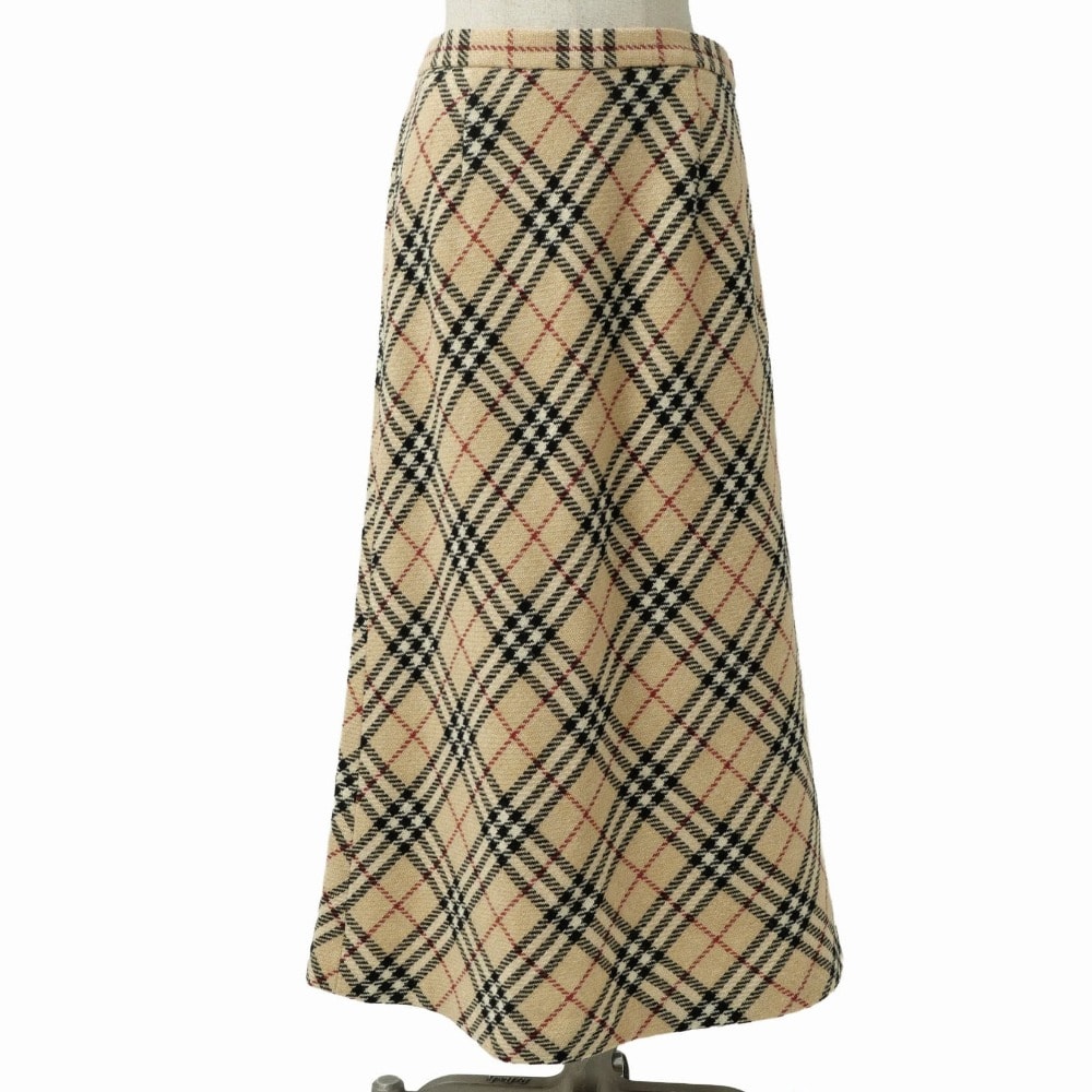 BURBERRY バーバリー ロングスカート サイズ44 チェック ブランド古着【中古】20261027/RB1416