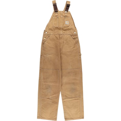 古着 00年代 カーハート Carhartt ダブルニー ダック オーバーオール メキシコ製 メンズw35相当/eaa584848