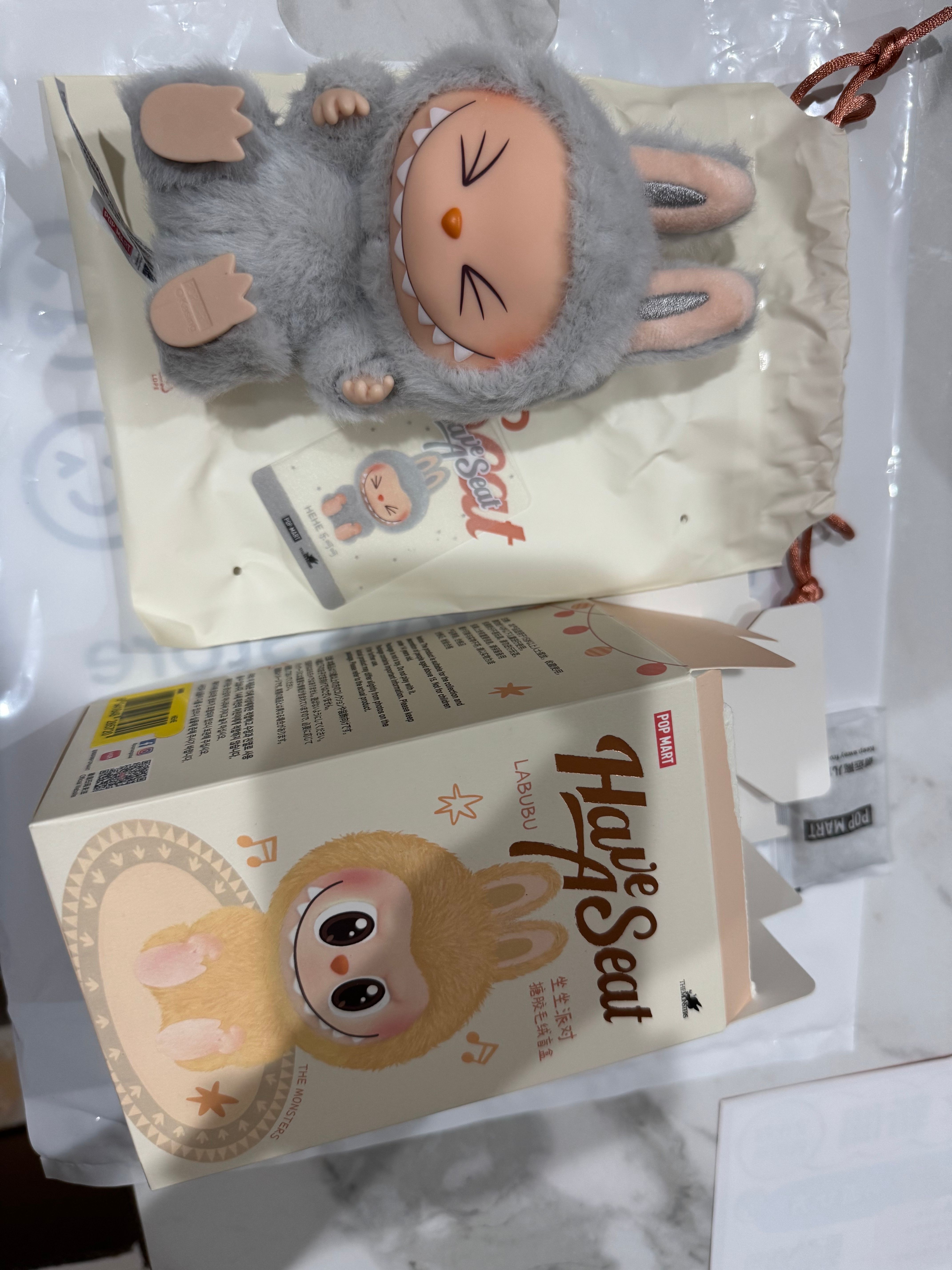 POP MART THE MONSTERS (LABUBU) Have a Seat Plush Series HEHE