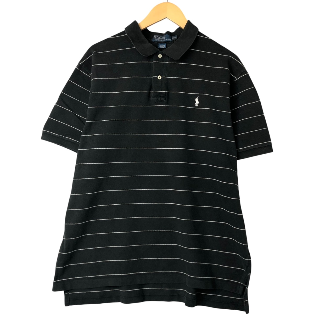 古着 ラルフローレン Ralph Lauren POLO by Ralph Lauren 半袖 ボーダー ポロシャツ メンズXXL相当/eaa543034