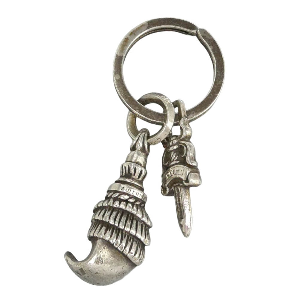 CHROME HEARTS クロムハーツ(原本無) CRAW #5DAGGER クロウチャーム #5ダガー キーチェーン シルバー系【中古】