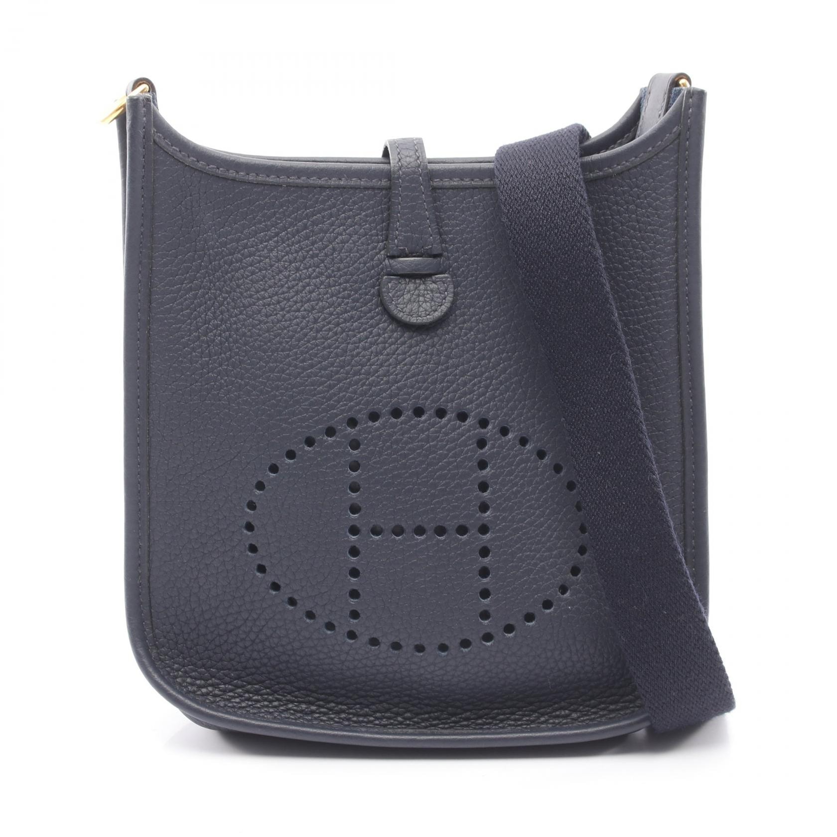 エルメス HERMES エヴリンTPM アマゾン ブルーニュイ ショルダーバッグ バッグ レザー トリヨンクレマンス ブルーニュイ Z刻印(2021年製造) レディース ネイビー系 【中古】