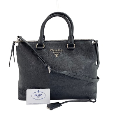 プラダ PRADA レザー 2WAY ハンドバッグ【中古】