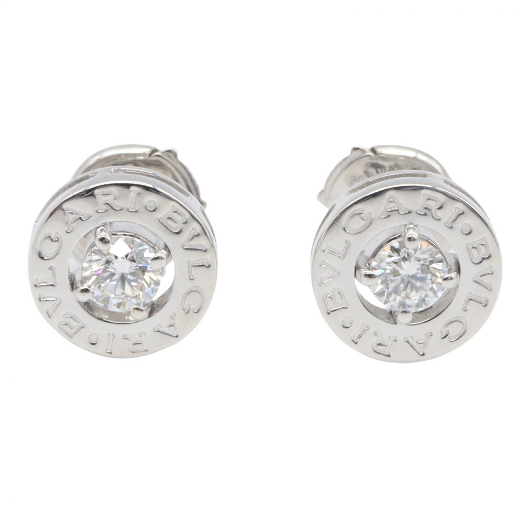 ブルガリ BVLGARI ブルガリブルガリ ダイヤ ピアス ピアス ジュエリー K18WG(ホワイトゴールド) ダイヤモンド レディース シルバー系 / クリア系 325551 【中古】