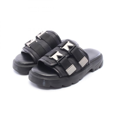 ボッテガヴェネタ BOTTEGA VENETA FLASH フラッシュ サンダル 靴 レザー メンズ ブラック系 【中古】
