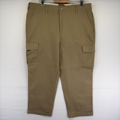 古着 レッドキャップ RED KAP パンツ カーゴ チノパン ワークパンツ ジッパーフライ リップストップ w40 ベージュ系 メンズ