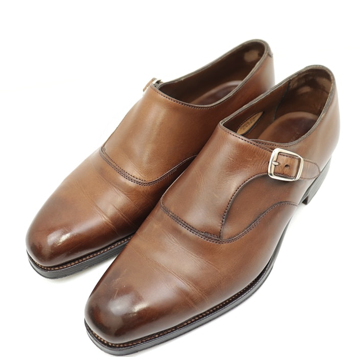 エドワードグリーン OUNDLE オウンドル 64544 シングル モンク ストラップ レザー ドレスシューズ メンズ ブラウン EDWARD GREEN