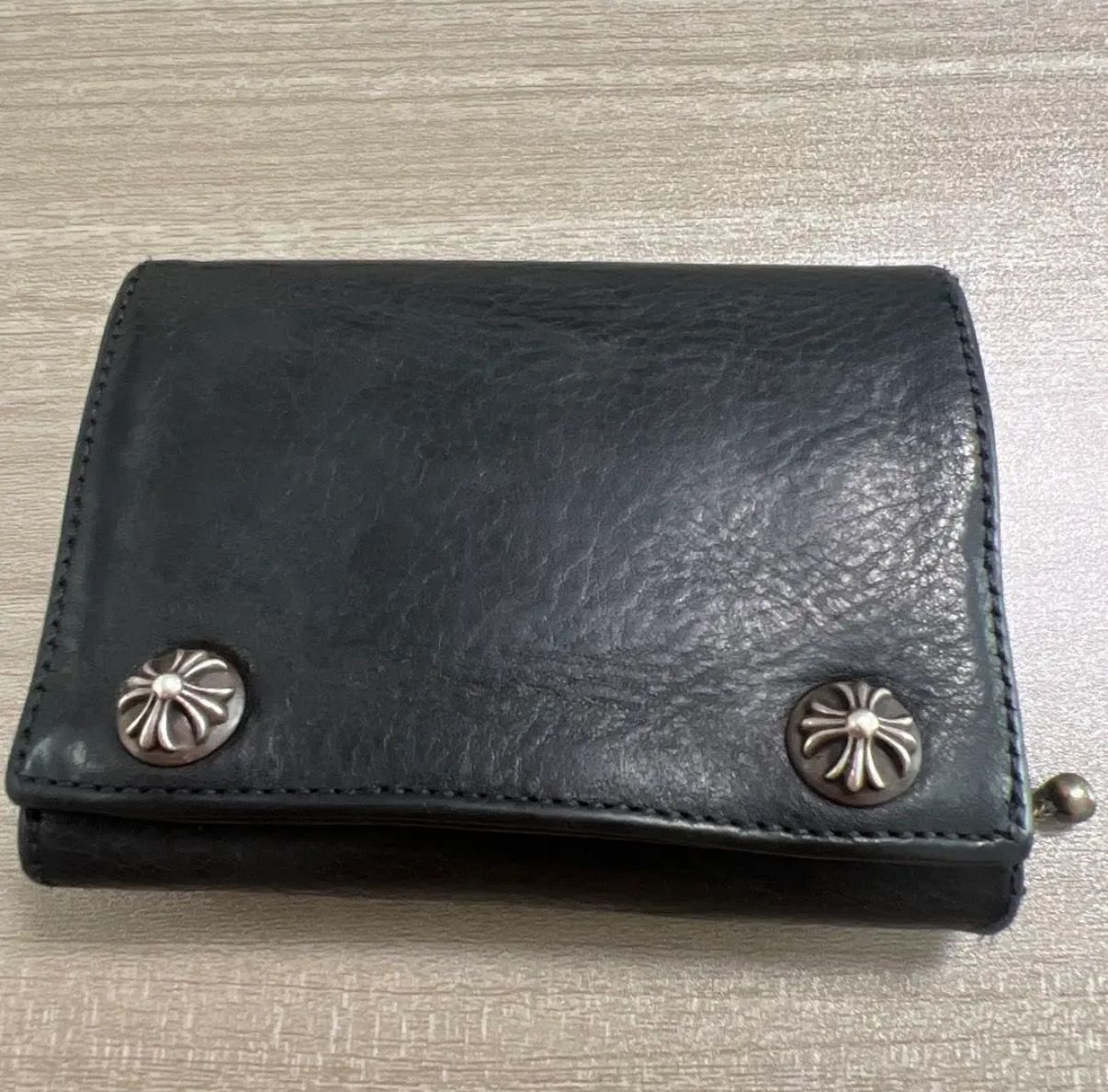 美品！クロムハーツ 3フォールド ウォレット 財布 CHROME HEARTS