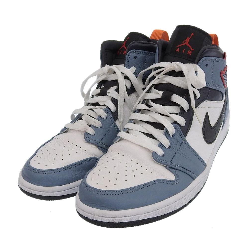 ナイキ Nike Air Jordan 1 Mid  White/Navy ハイカット スニーカー シューズ メンズ マルチカラー 28cm CU2802-100 10(US)