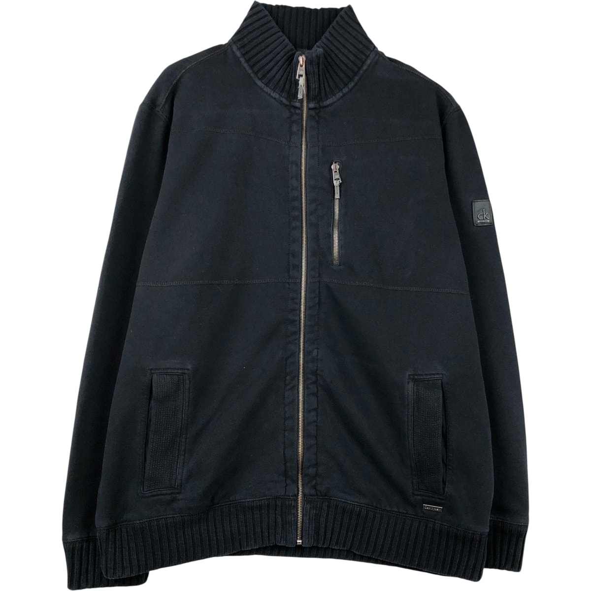 古着 90~00年代 カルバンクライン Calvin klein フルジップスウェットシャツ トレーナー メンズXL相当 ヴィンテージ/eaa613883