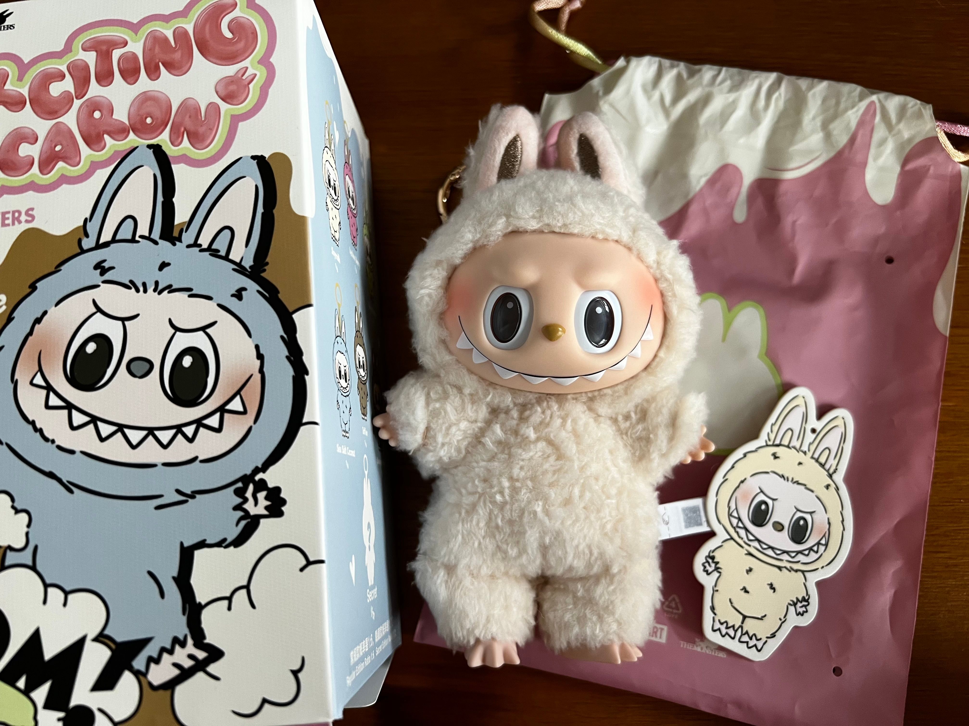 POP MART THE MONSTERS (LABUBU) Exciting Macaron Plush Series SOYMILK