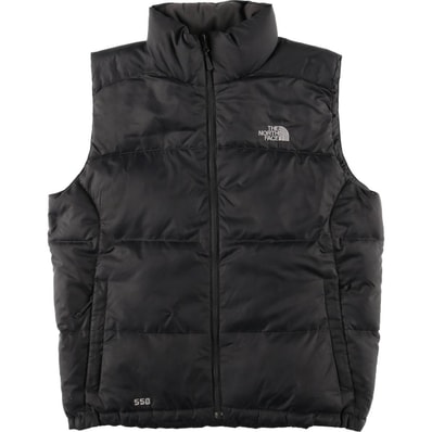 古着 ザノースフェイス THE NORTH FACE 550フィルパワー グースダウンベスト メンズM相当/eaa602286