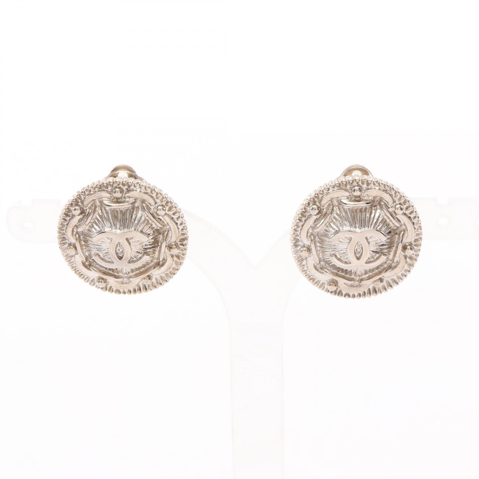 シャネル CHANEL ココマーク イヤリング ジュエリー ステンレススチール レディース シルバー系 【中古】