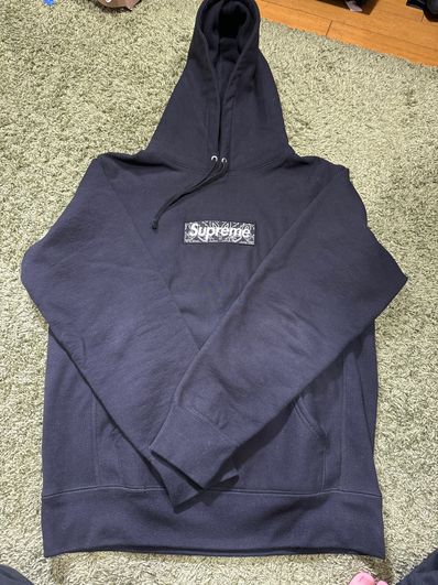 Supreme Bandana Box Logo Hooded Sweatshirt "Black"