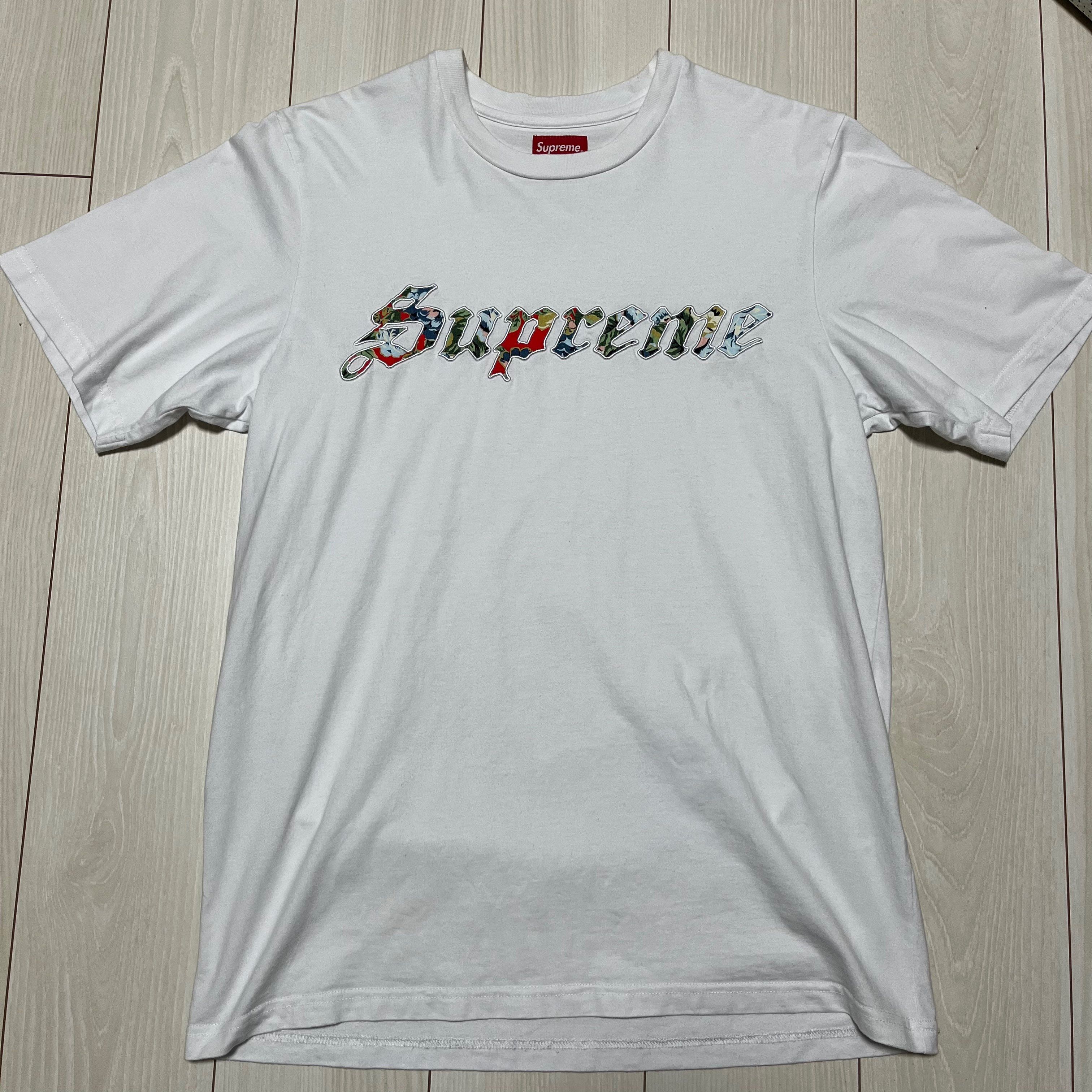 Supreme Floral Applique S/S Top 白 シュプリーム Supreme Floral Appliqué S/S Top 