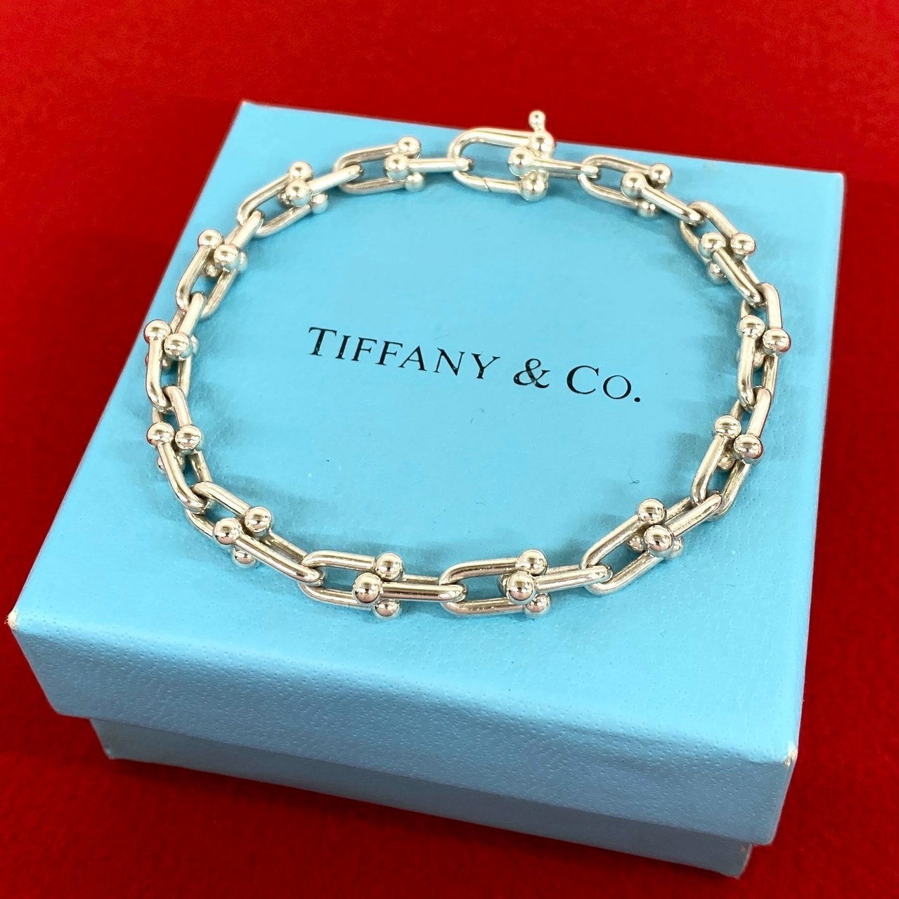 TIFFANY&Co. ティファニー ハードウェア スモールリンク ブレスレット シルバー925 ブレスレット シルバー
 99614