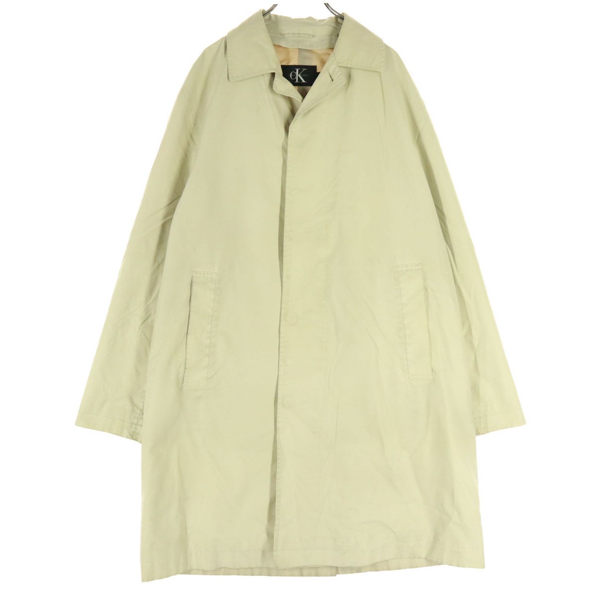Calvin klein カルバンクライン ステンカラーコート M ベージュ