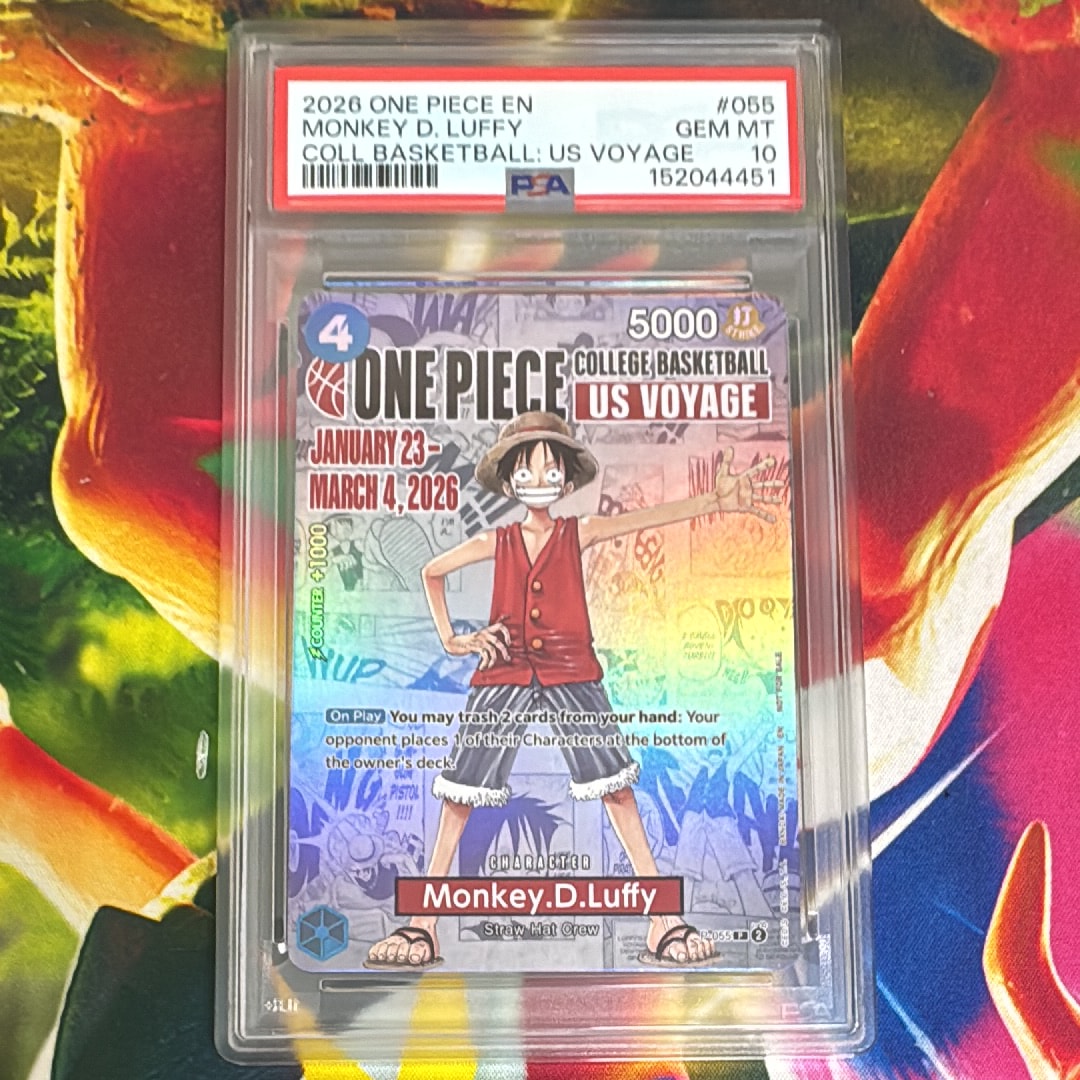 バスケ　ルフィ ONE PIECE モンキー D ルフィ　055 PSA10 PSA10】モンキー・D・ルフィ：P (開封済) [P-055]【英語版