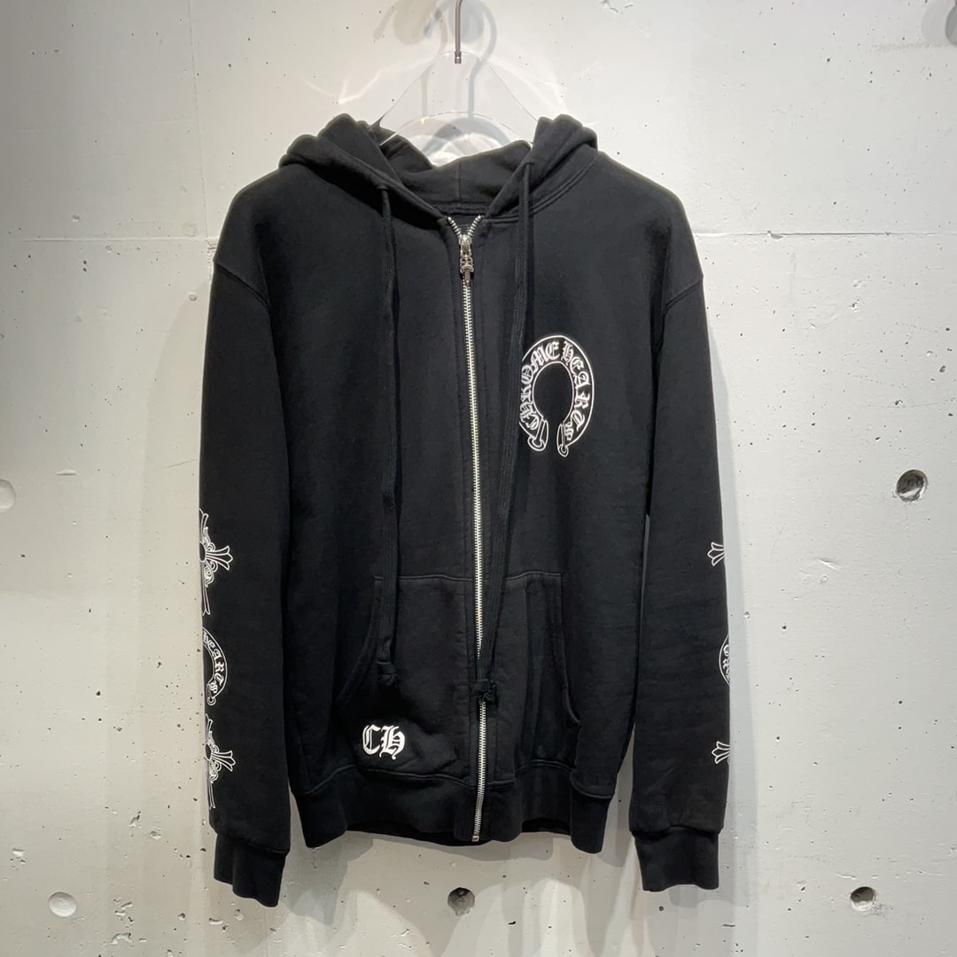 Chrome Hearts Horseshoe Dagger Print Hoodie "Black"