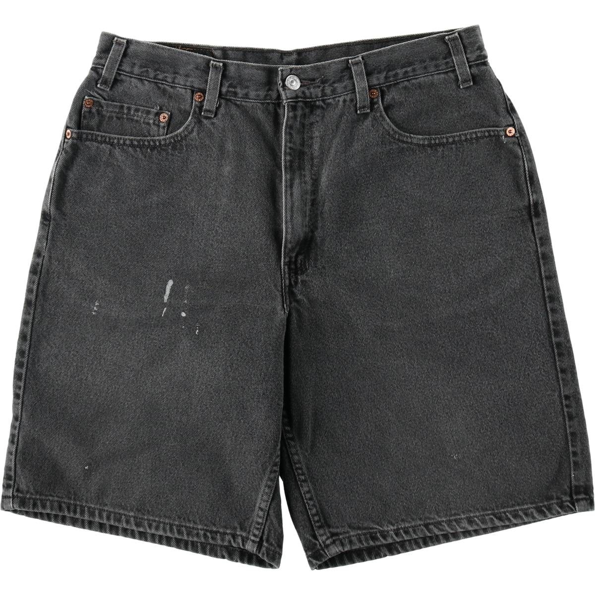古着 リーバイス Levi's 550 ブラックデニムショーツ ショートパンツ メンズw34相当 ヴィンテージ/eaa637125