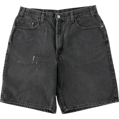 古着 リーバイス Levi's 550 ブラックデニムショーツ ショートパンツ メンズw34相当 ヴィンテージ/eaa637125