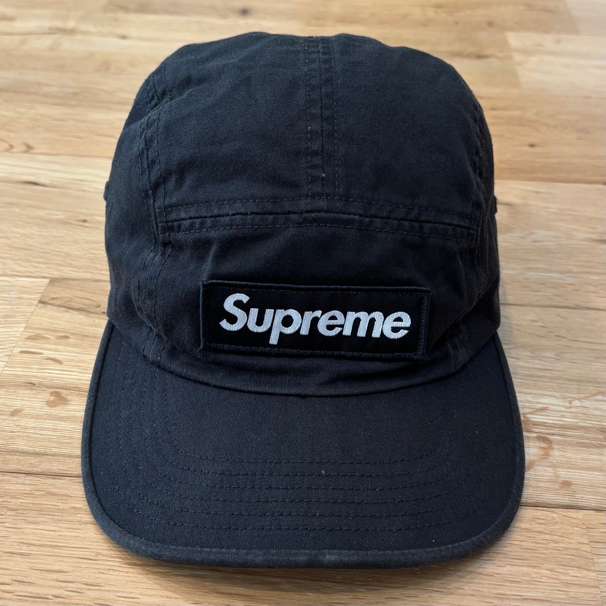 Supreme Camp Cap ブラック 黒 ブラック ボックスロゴ キャップ