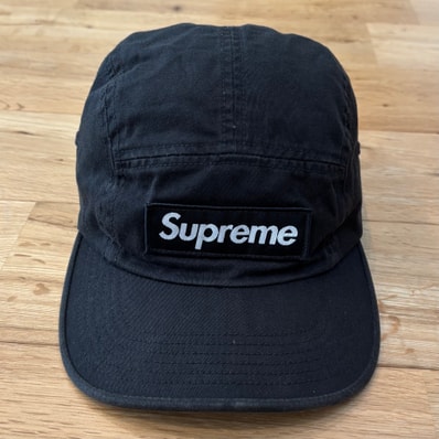 Supreme Camp Cap ブラック 黒 ブラック ボックスロゴ キャップ