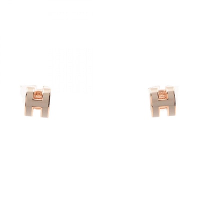 エルメス HERMES MINI POP H ミニポップアッシュ マロングラッセ ピアス ジュエリー GP(ゴールドメッキ) ベージュ レディース ゴールド系 / ベージュ系 H608002F055 【中古】