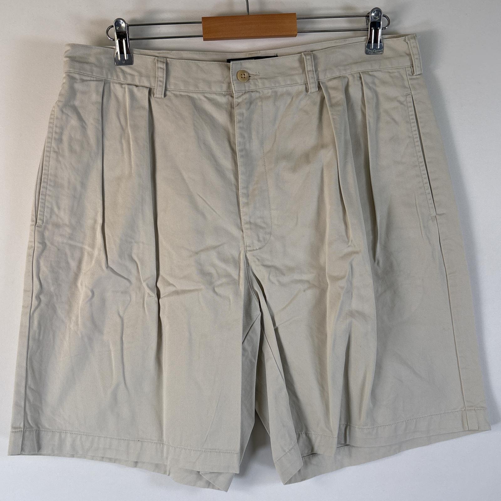 古着 90's/90年代 ポロバイラルフローレン Polo by Ralph Lauren ショートパンツ 半ズボン ポロチノ ハーフパンツ w36 ライトベージュ メンズ