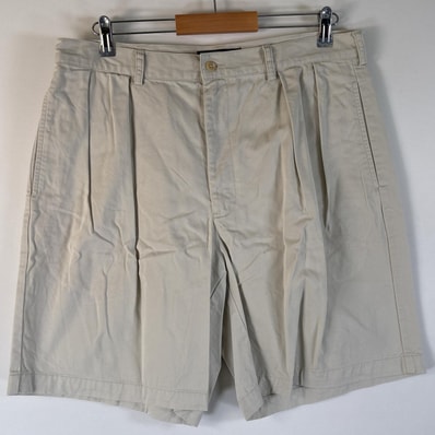 古着 90's/90年代 ポロバイラルフローレン Polo by Ralph Lauren ショートパンツ 半ズボン ポロチノ ハーフパンツ w36 ライトベージュ メンズ