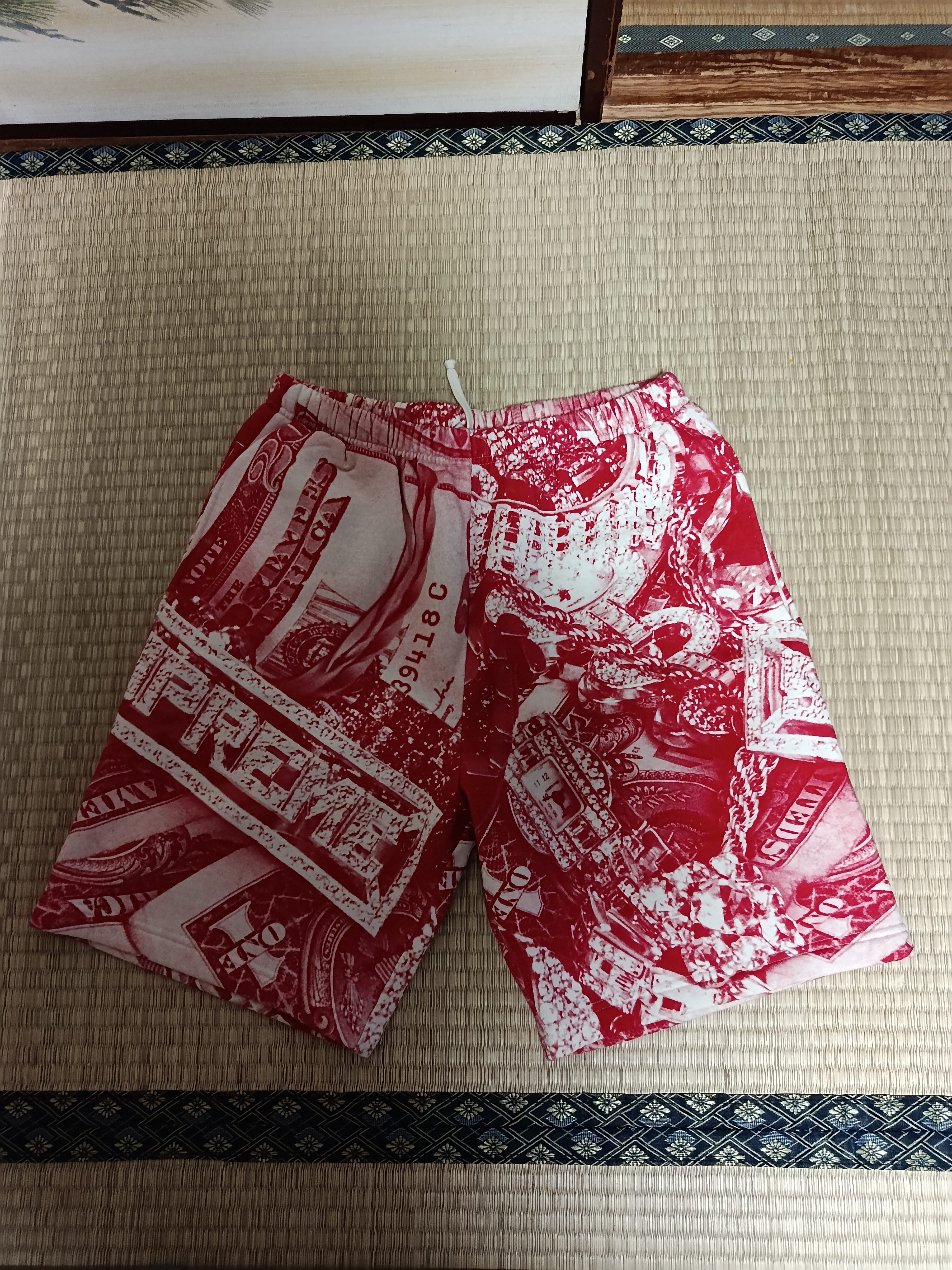 Supreme Bling Sweatshort "Red"