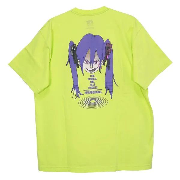 NEIGHBORHOOD NH x Jun Inagawa . Tee SS-2 "Neon Yellow"