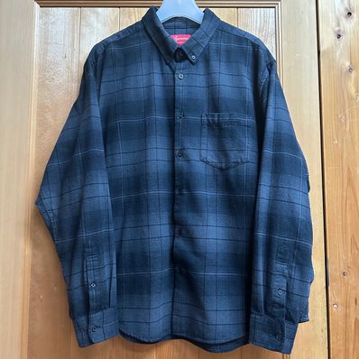 Supreme Shadow Plaid Flannel Shirt "Black"